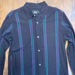 Stussy - Long sleeve button up shirt  Black Size M